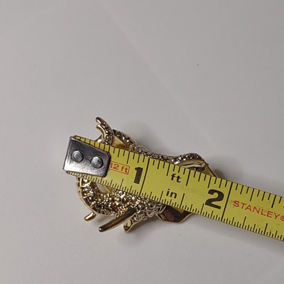 Awesome Lucky Gold Tone Elephant Head Brooch - Picture 7 of 10